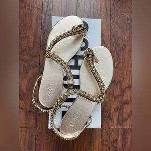 SCHUTZ snake sandals 7.5 new in box